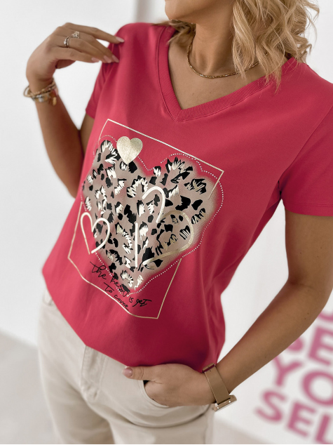 BLOUSE CASPER FRAMBOISE