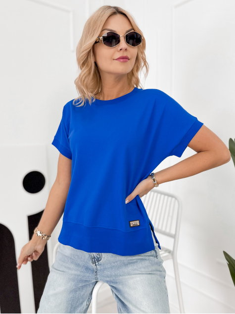 BLOUSE VINGE BLEUET