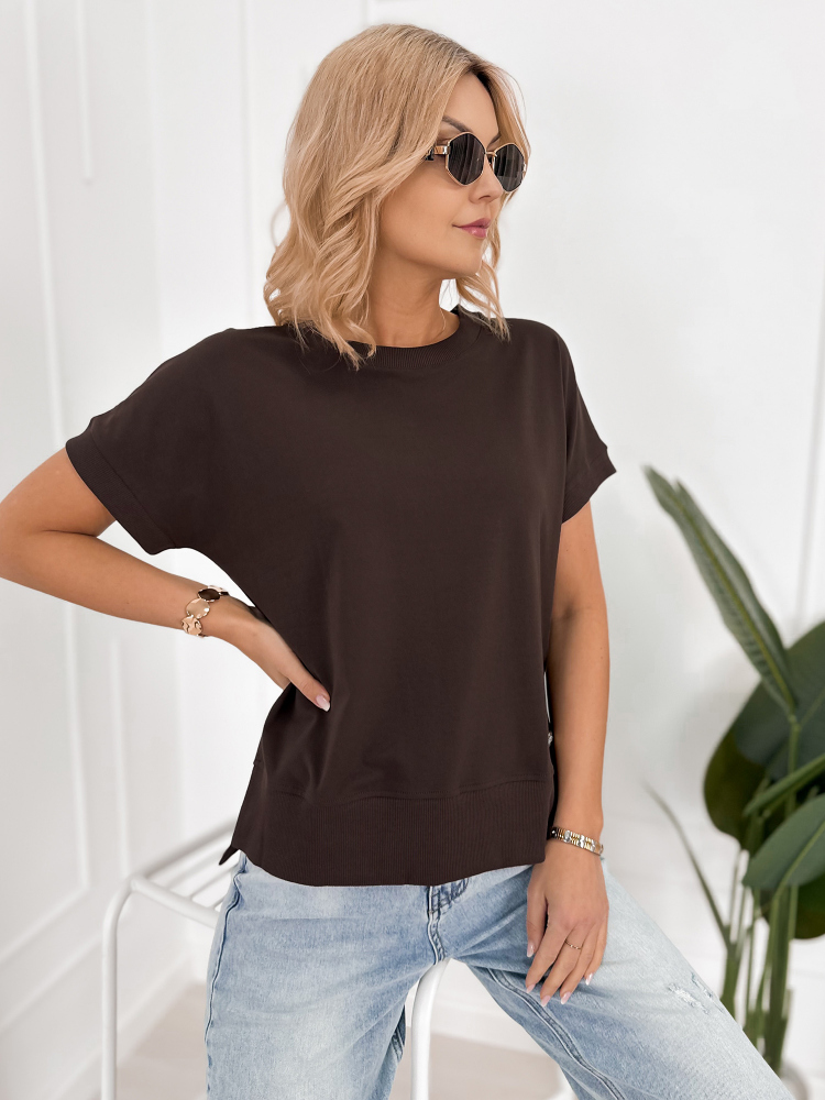 BLOUSE VINGE DARK BROWN