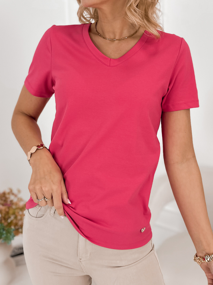 BLUSE SERENITY HIMBEERROTE