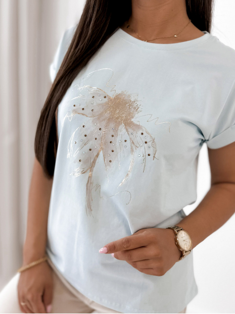 BLUSE ALDISS BLAU