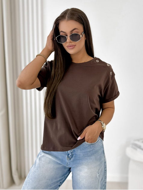 BLUSE MURPHY DUNKELBRAUN