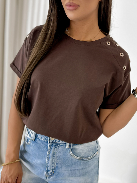 BLUSE MURPHY DUNKELBRAUN