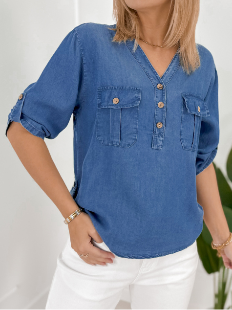 BLOUSE RAMSAY BLEU