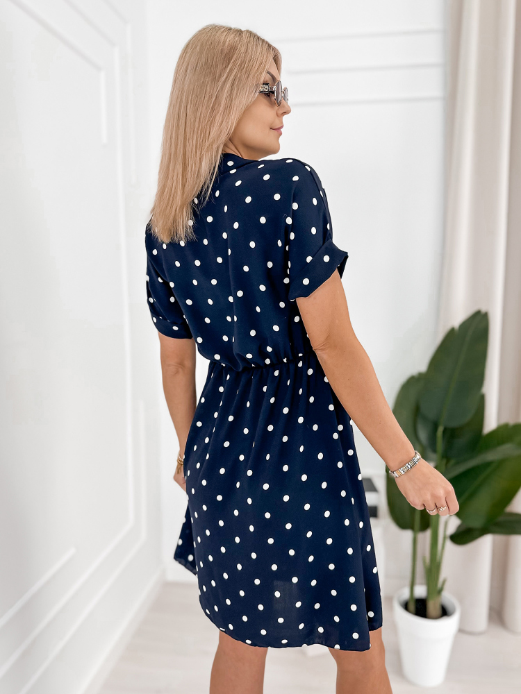 KLEID VALERIA MARINEBLAU