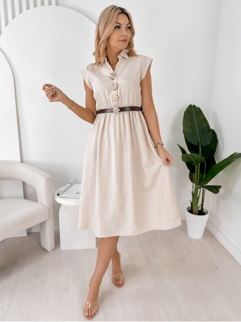 KLEID CANDELA BEIGE