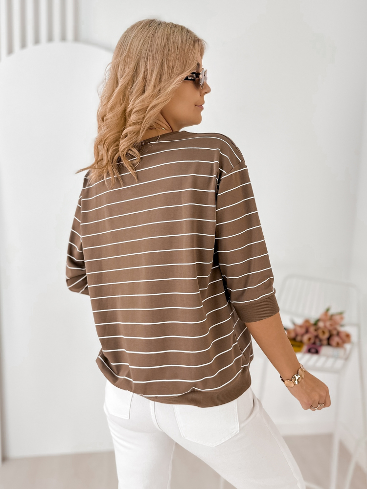BLUSE SAUNIERE BRAUNE