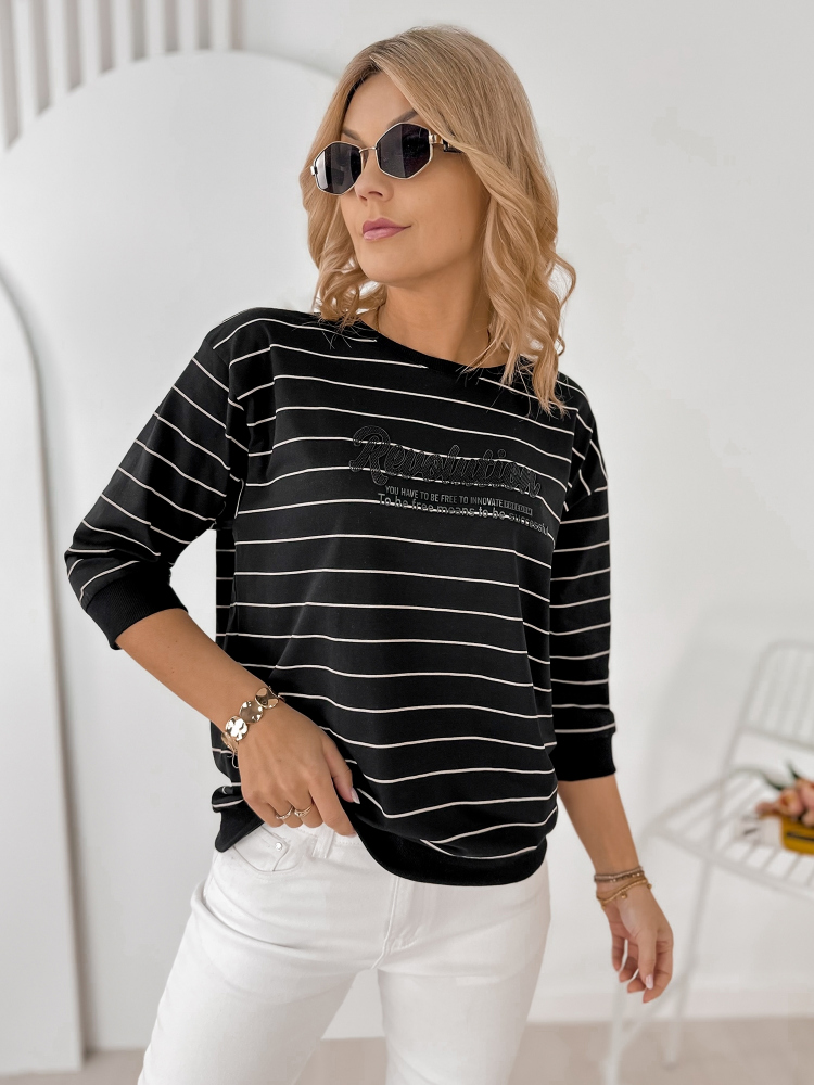 BLUSE SAUNIERE SCHWARZ