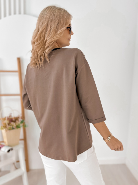 BLOUSE CAPELLA BRUN