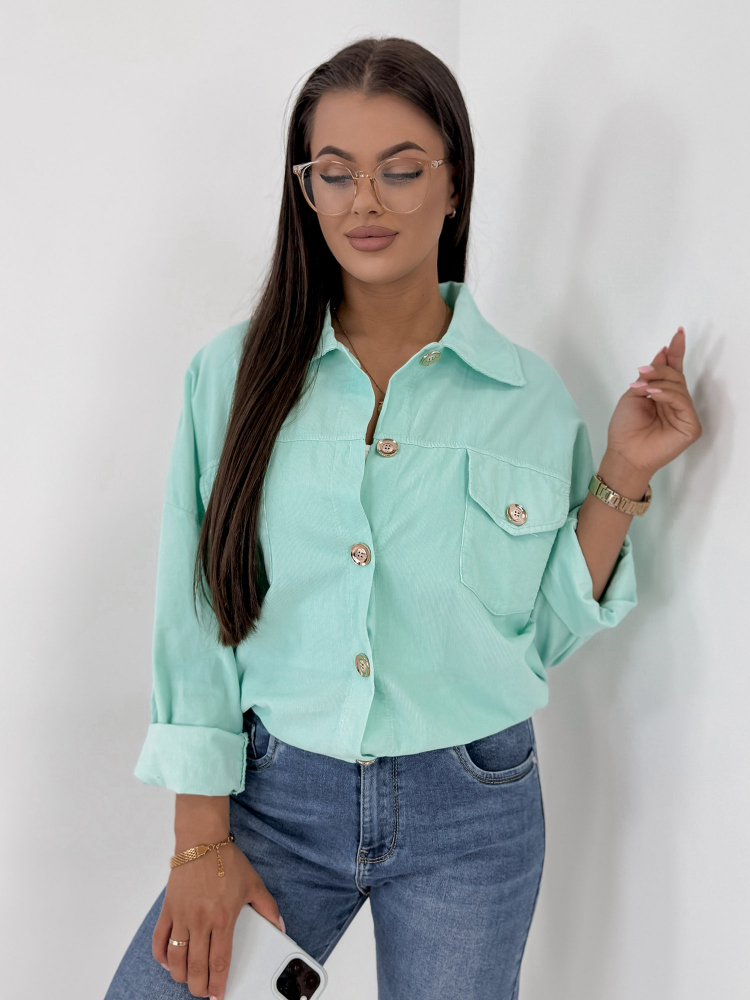 JACKET CORDUROY GERALDINE MINT