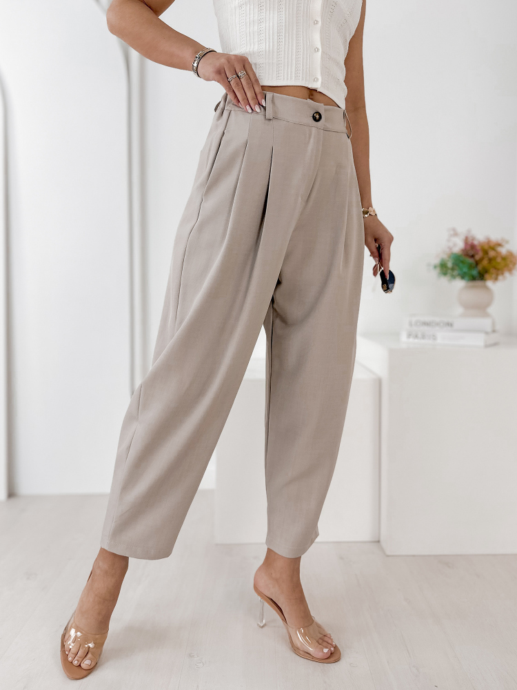 PANTS VASARI DARK BEIGE