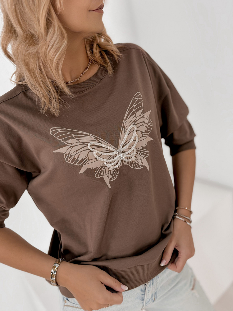 BLOUSE CHARTRES BRUN