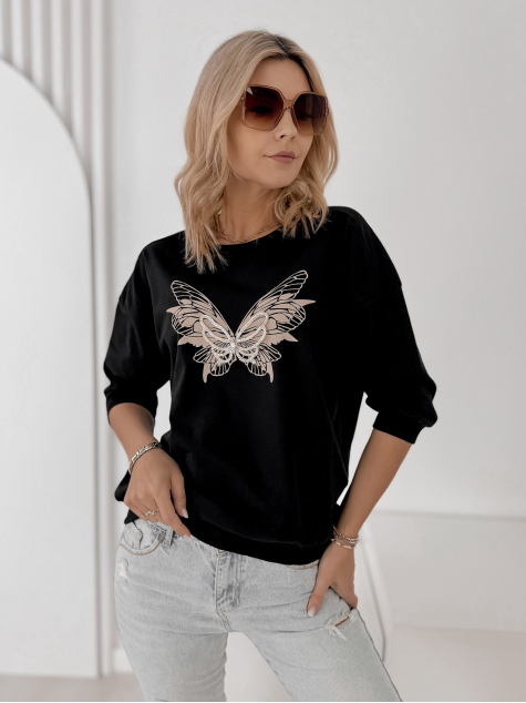 BLOUSE CHARTRES BLACK