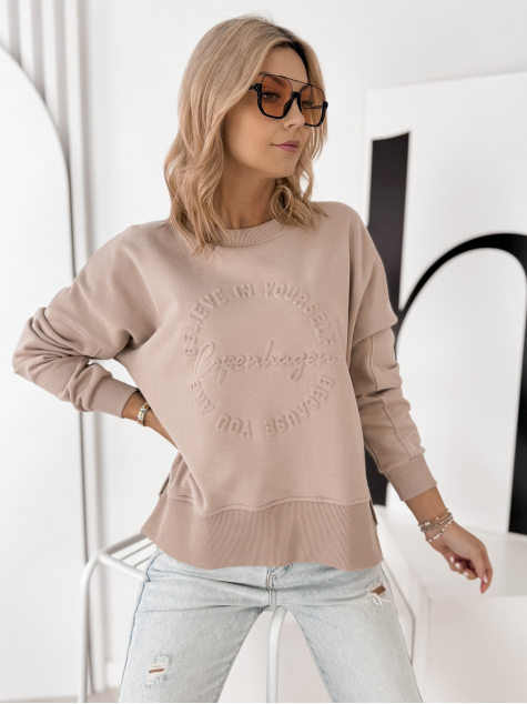 SWEATSHIRT COPENHAGEN DARK BEIGE