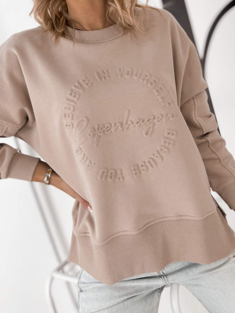 SWEATSHIRT KOPENHAGEN DUNKELBEIGE