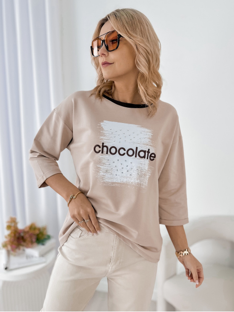 BLUZA BECKER BEJ INCHIS