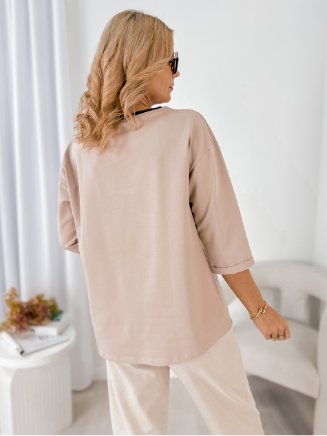 BLOUSE BECKER DARK BEIGE