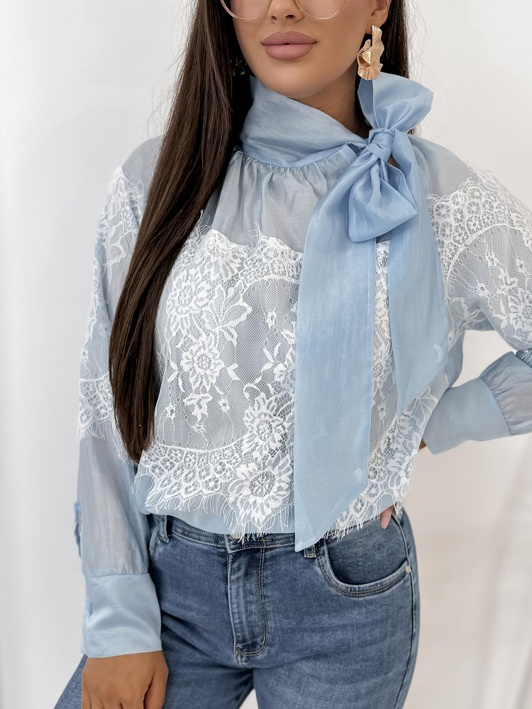 BLUSE RELIKT BLAU