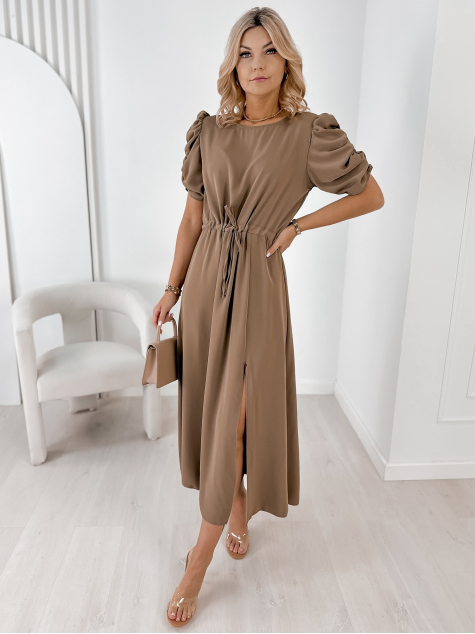 ROBE DRIVIA OLIVE FONCÉ