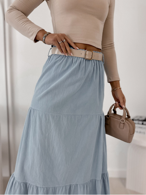 FUSTA CORDUROY YOSELLE ALBASTRU