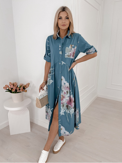 KLEID MURRAY BLAU