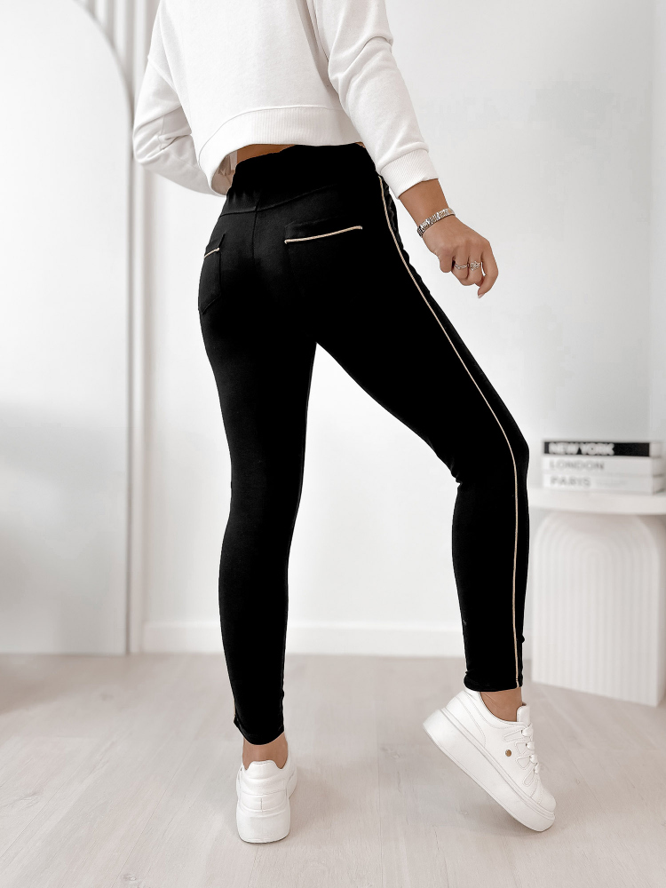 PANTALONI BARRIS NEGRU