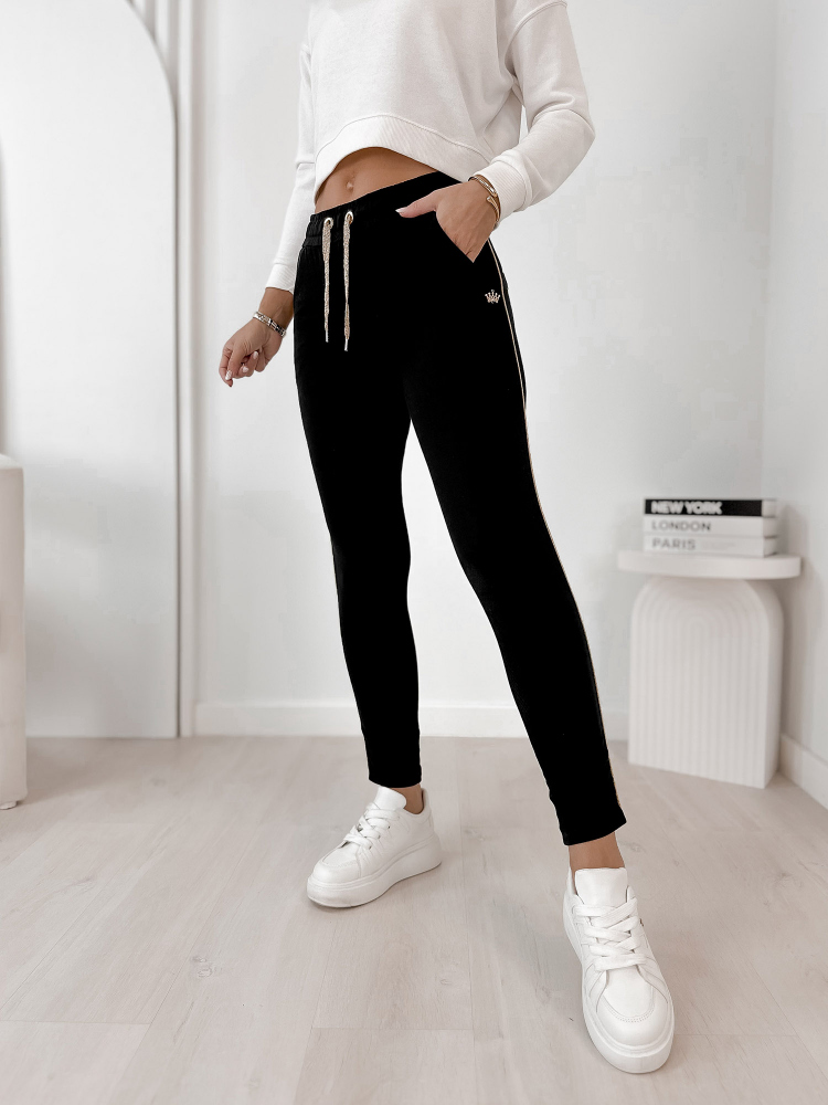 PANTALONI BARRIS NEGRU