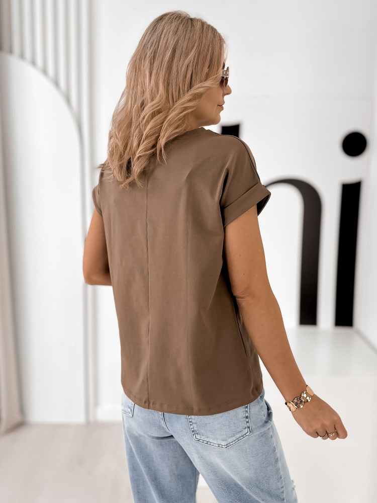 BLOUSE TEMPI BRUN