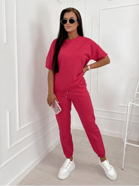 SET SOVOY KLEID HIMBEERROTER
