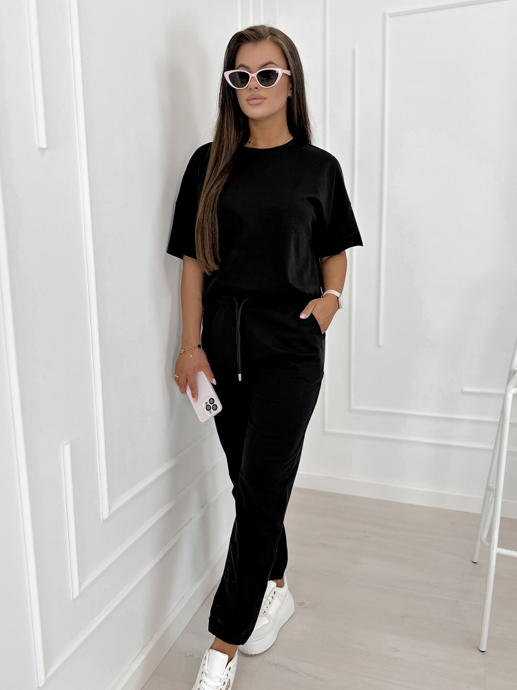 KOMPLET ŠATY SOVOY DRESS ČIERNY