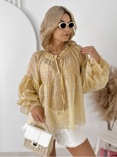 BLOUSE DENAISE JAUNE