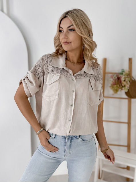 HEMD ROTVEL BEIGE