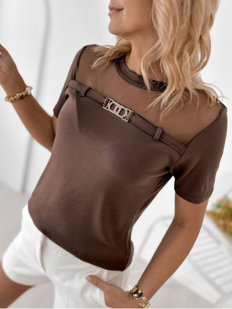 BLOUSE ANIVE BRUN FONCÉ