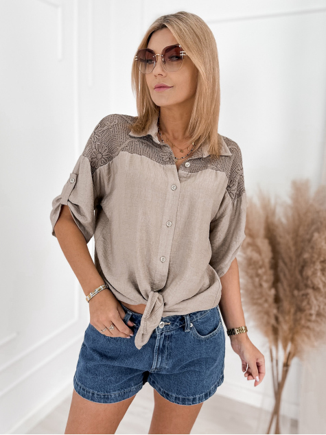 SHIRT BRIGAN DARK BEIGE