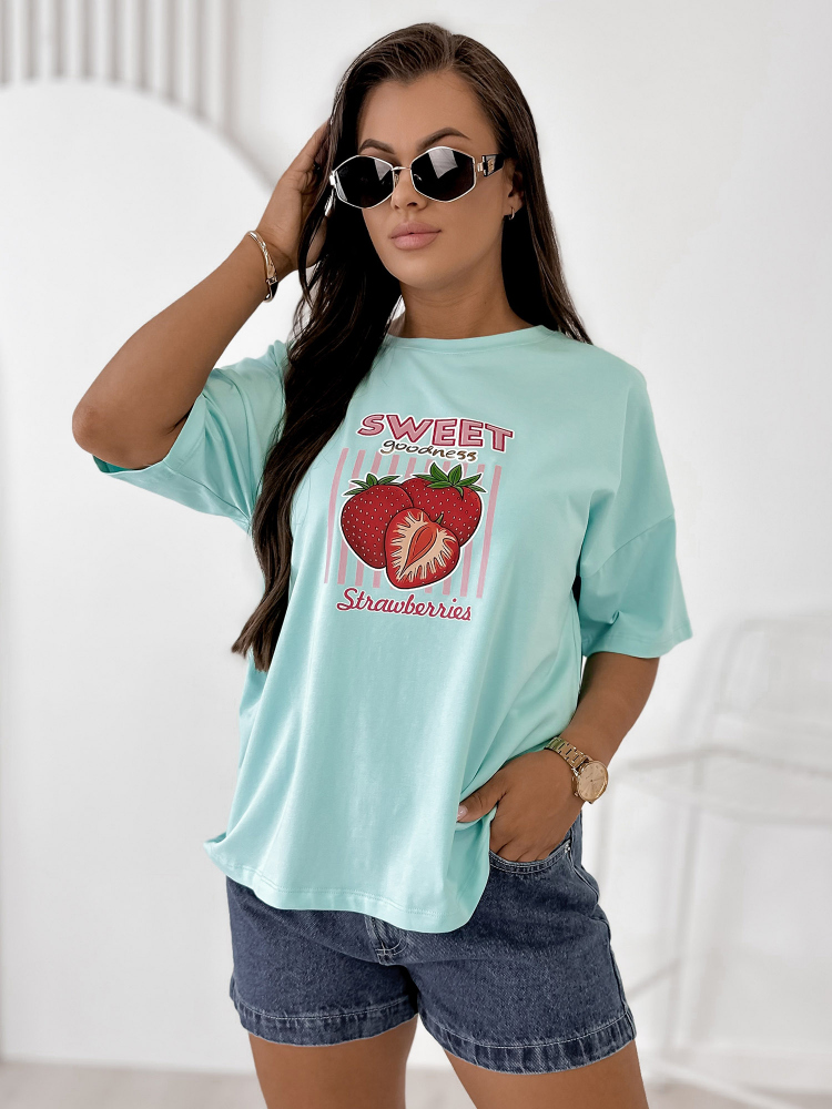 BLUSE DRIZZE MINTFARBENE