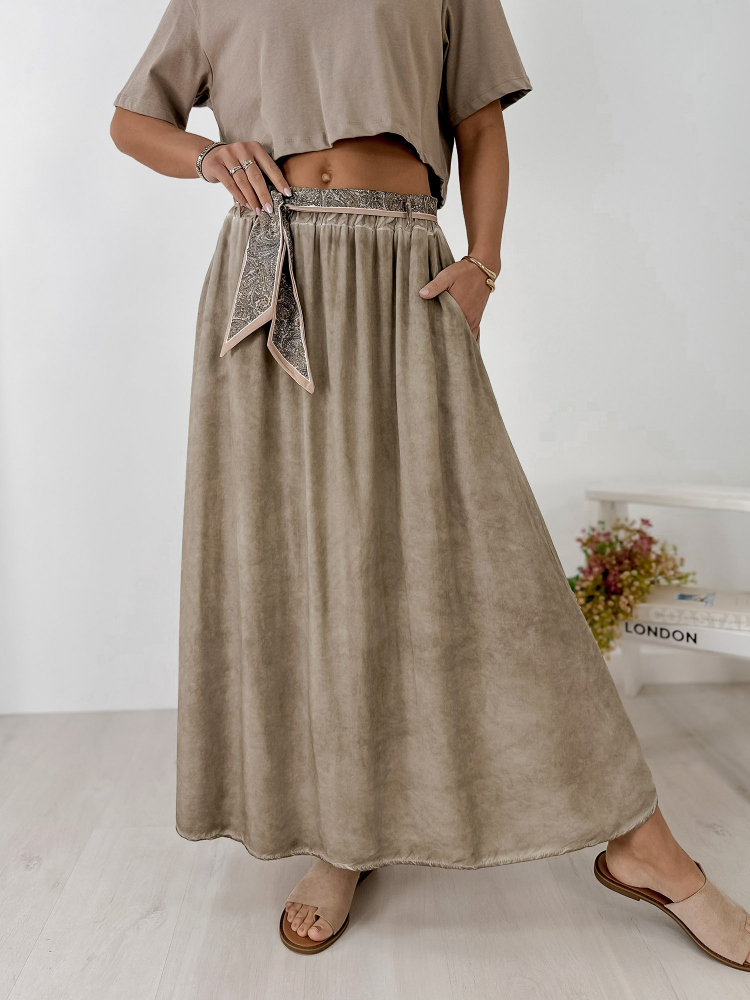 SKIRT MAVEN DARK BEIGE