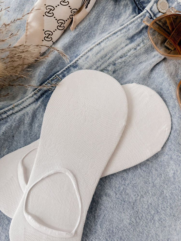 ELZI FUSSSOCKEN 5ER-PACK WEISS