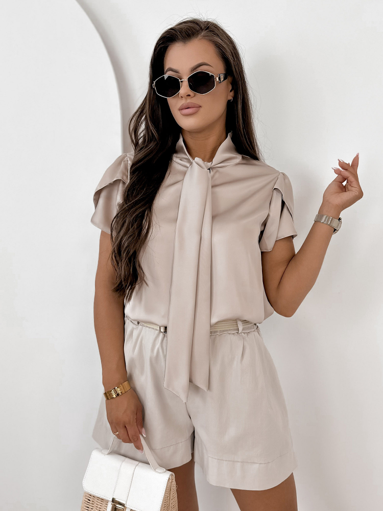 BLOUSE DOLORES DARK BEIGE