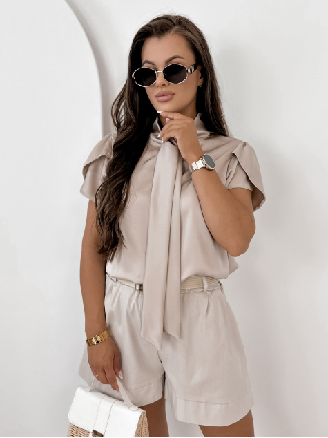 BLOUSE DOLORES DARK BEIGE