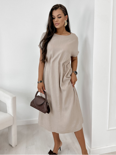 KLEID CANDIDE DUNKELBEIGE