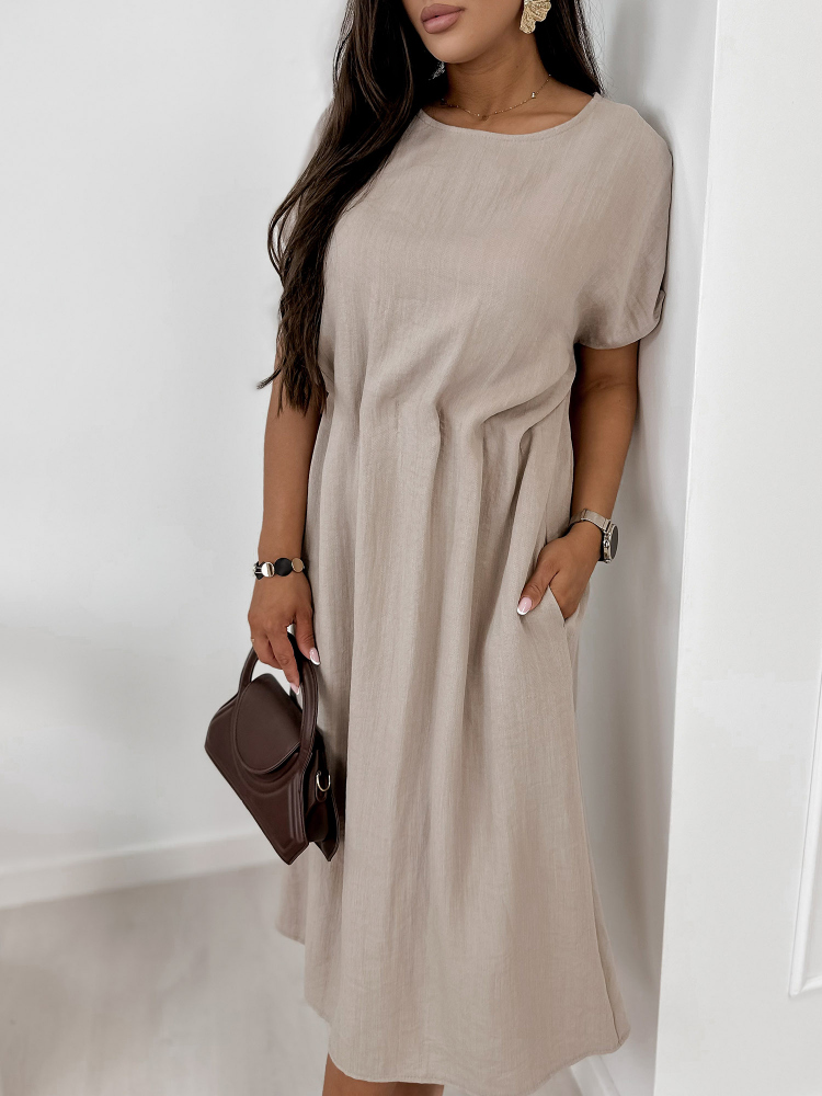 KLEID CANDIDE DUNKELBEIGE