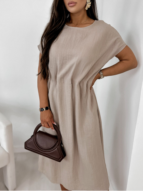 ROBE CANDIDE BEIGE FONCÉ