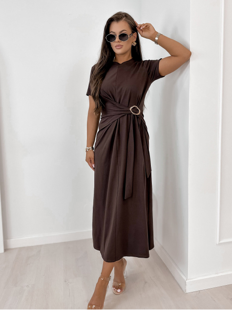 DRESS ATTICA BROWN