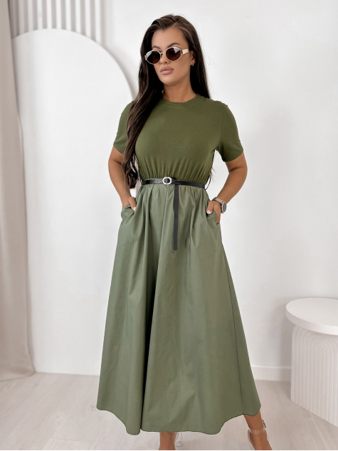 KLEID ANESSE KHAKI