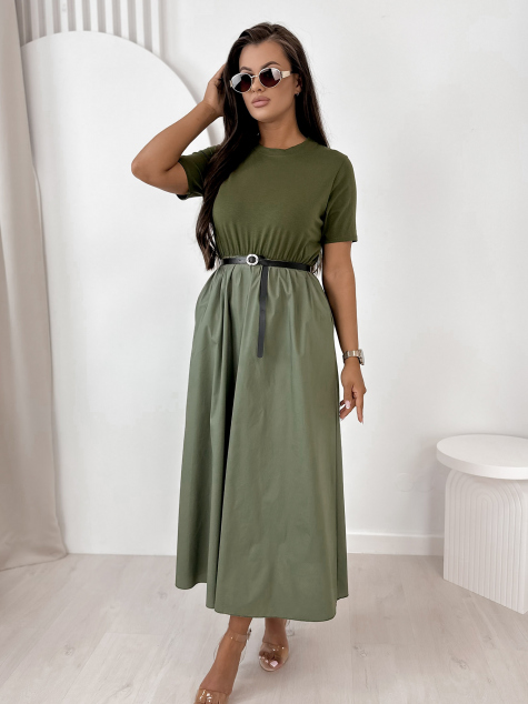 KLEID ANESSE KHAKI