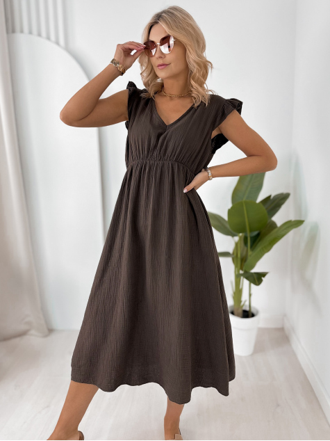 DRESS DANGLAR BROWN