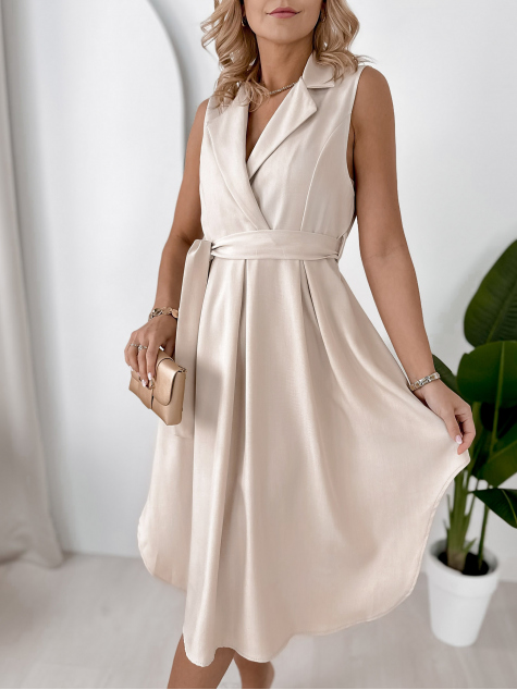 DRESS MERLINE BEIGE