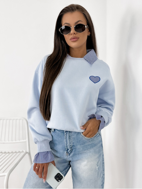SWEATSHIRT MALLORIA BLAU