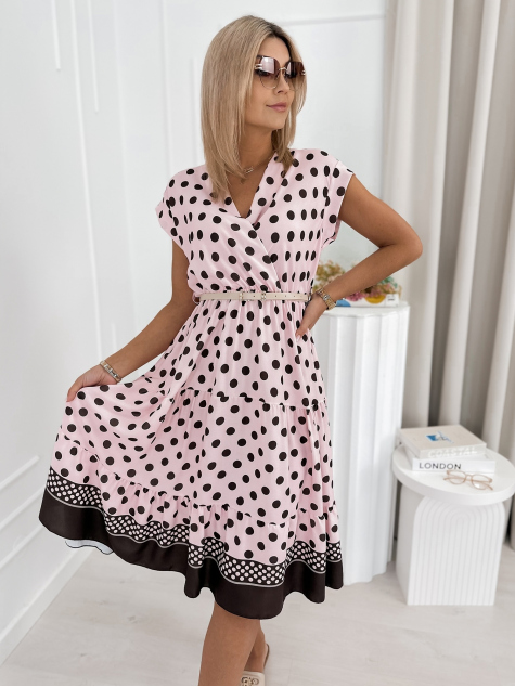 KLEID HOLLY PUDERROSA