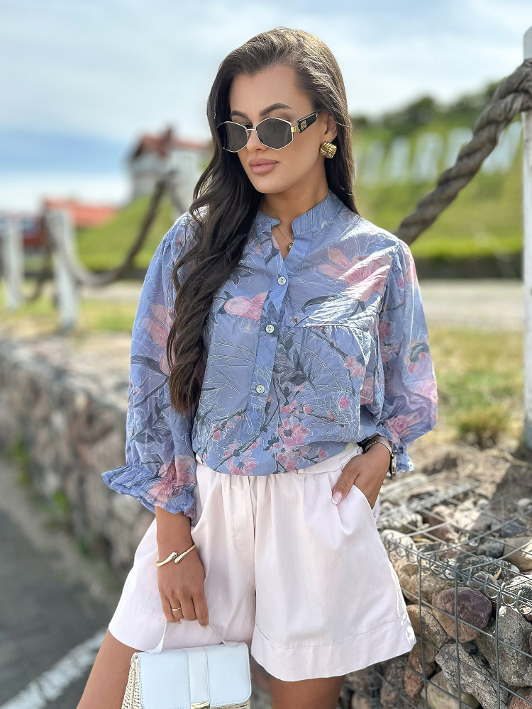 BLUZA RASTURNARE ALBASTRU